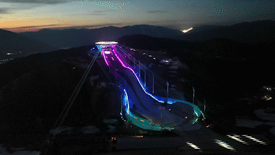 衛星見證，這里如何變身“冬奧小城”