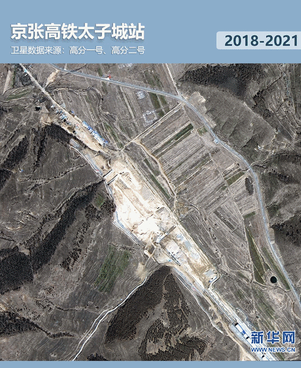 衛星見證，這里如何變身“冬奧小城”