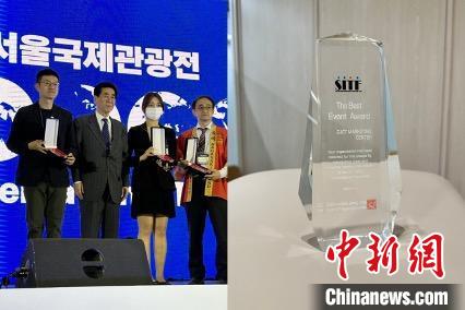 “詩(shī)畫(huà)浙江”展臺(tái)獲“最佳組織獎(jiǎng)”。　丁振哲 攝