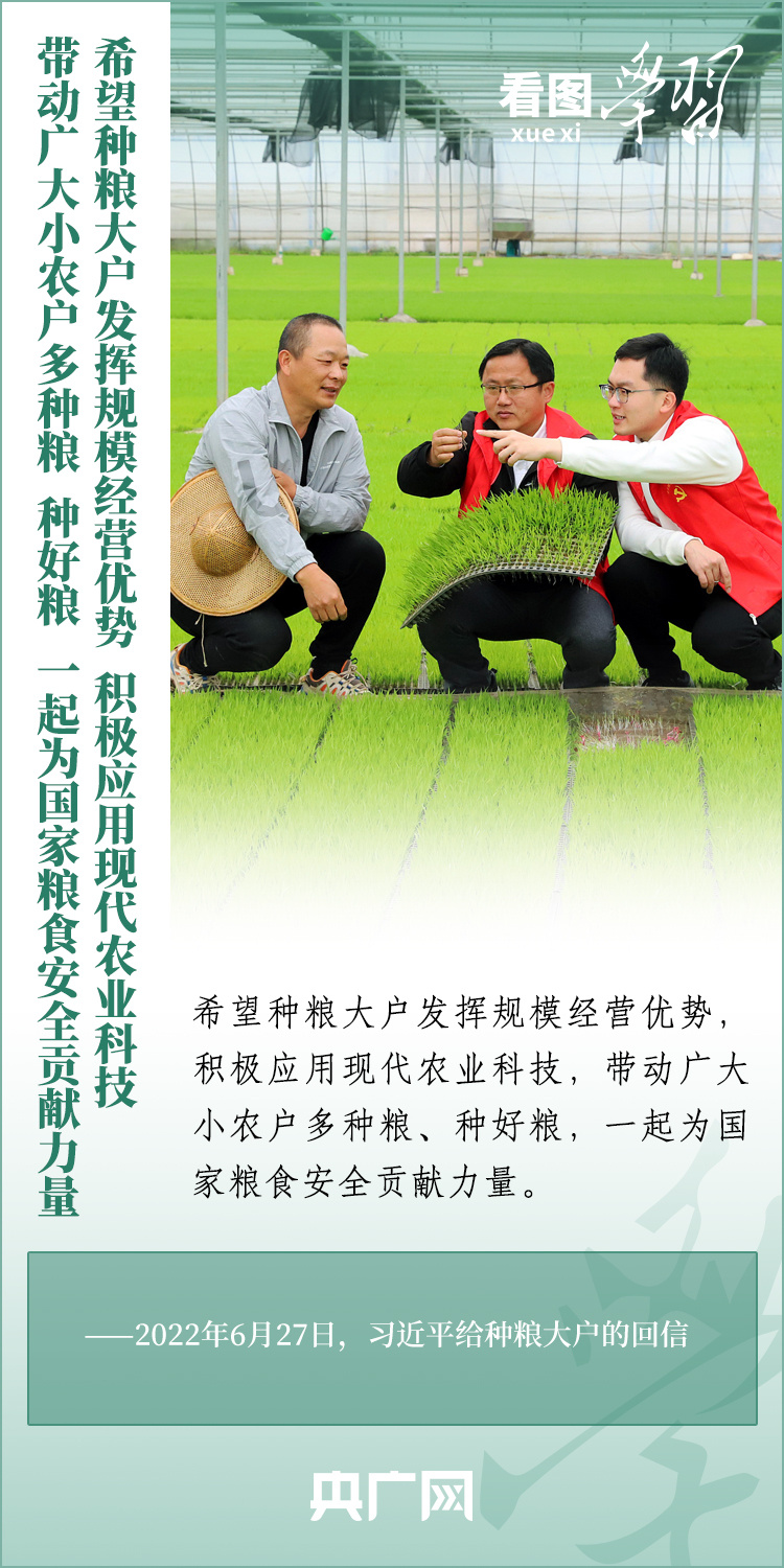 看圖學習丨推廣良田、良種、良法、良機 給農業現代化插上科技的翅膀