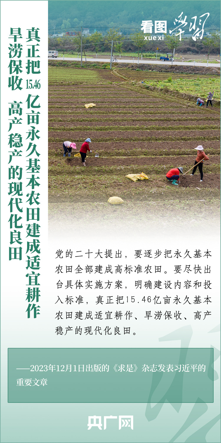 看圖學習丨推廣良田、良種、良法、良機 給農業現代化插上科技的翅膀