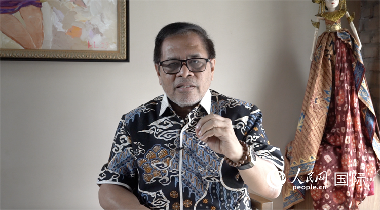 5月14日，印度尼西亞大使周浩黎接受人民網專訪。人民網 王婧攝