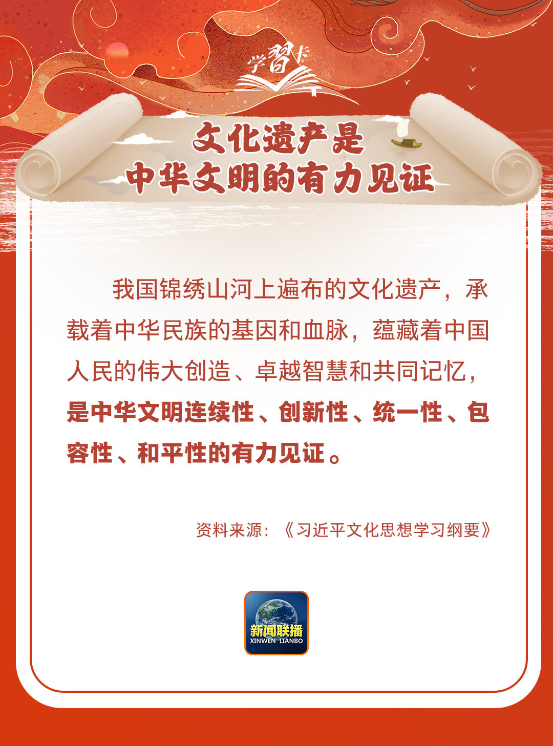 學(xué)習(xí)卡丨守護(hù)好中華民族的文化瑰寶！